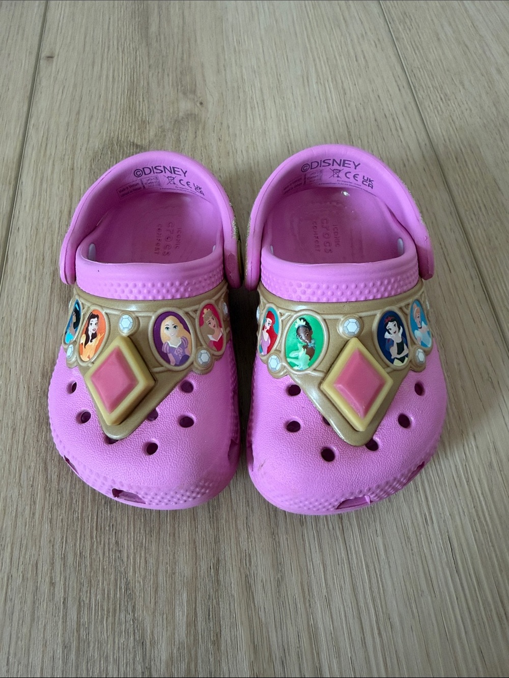 Disney Princess Pink Light-Up Crocs